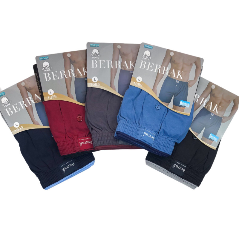 Чоловічі сімейні труси з турецької бавовни Berrak Блакитний, 3XL