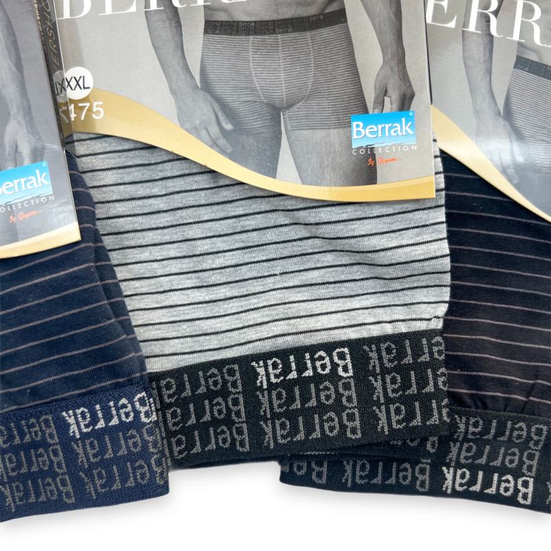 Чоловічі бавовняні труси боксери з широкою резинкою Berrak Турція M