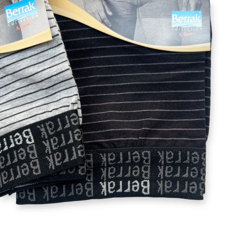 Чоловічі бавовняні труси боксери з широкою резинкою Berrak Турція M