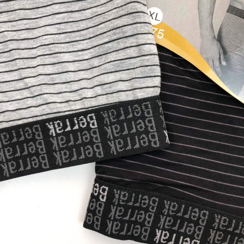 Чоловічі бавовняні труси боксери з широкою резинкою Berrak Турція L