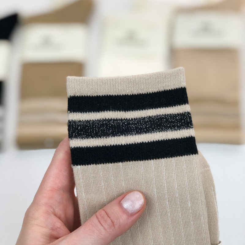 Жіночі високі бавовняні шкарпетки Корона