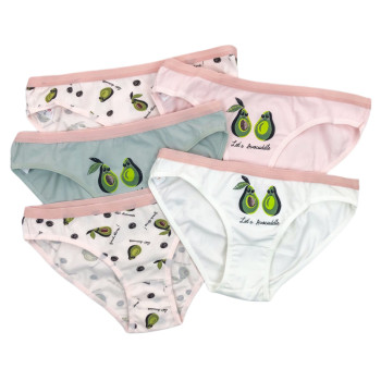 Набір жіночих трусиків сліп з Авокадо 5 шт Donella Туреччина XL