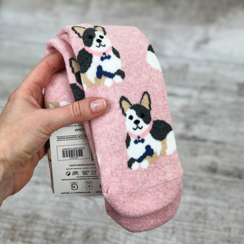 Новорічні жіночі махрові шкарпетки Ekmen Туреччина Панда в шапці