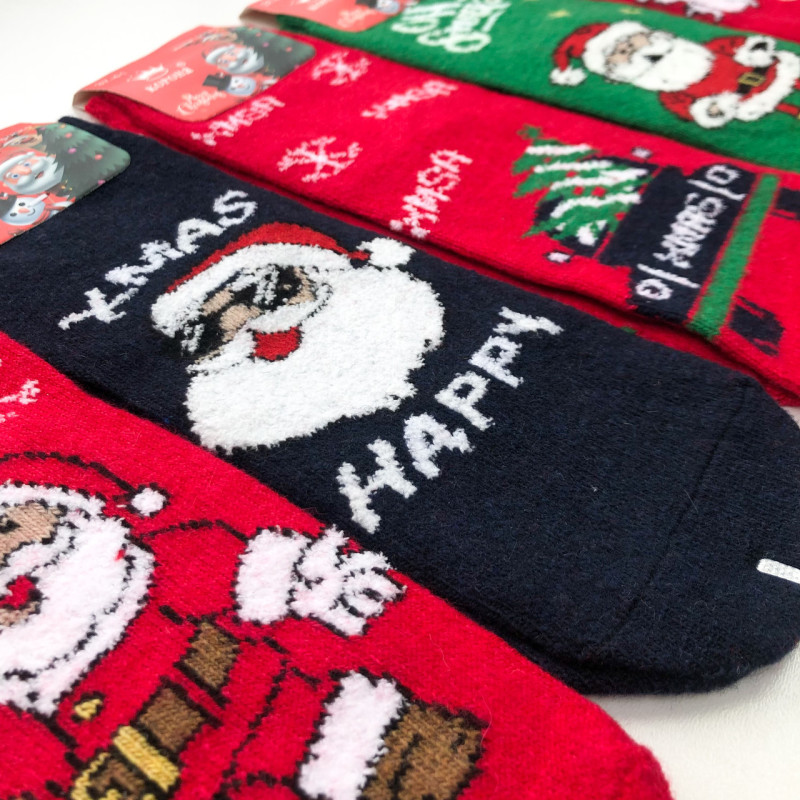 Новорічні жіночі ангорові шкарпетки Корона