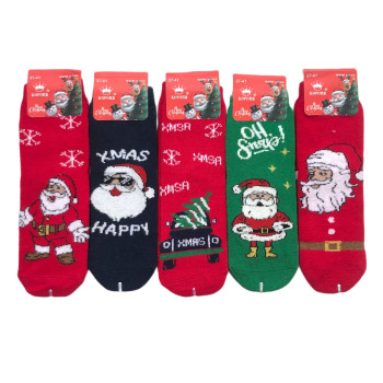 Новорічні жіночі ангорові шкарпетки Корона