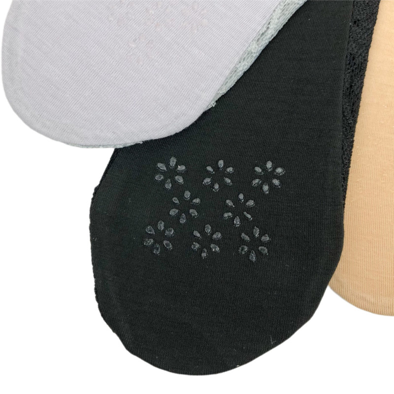 Сліди жіночі мереживні з бавовняною стопою нековзаючі Фенна