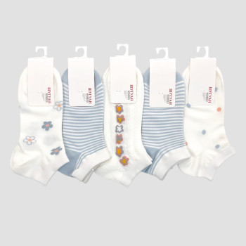 Короткі жіночі бавовняні шкарпетки з малюнком Шугуан