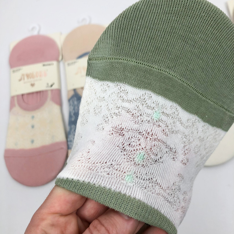 Сліди жіночі тонкі з силіконом на п'ятці