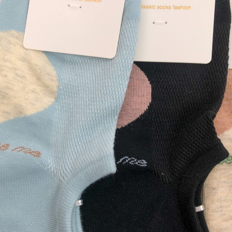 Короткі жіночі шкарпетки з сіткою Шугуан