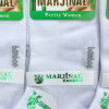 Жіночі бамбукові короткі шкарпетки з сіткою Білі Marjinal (парфумовані)