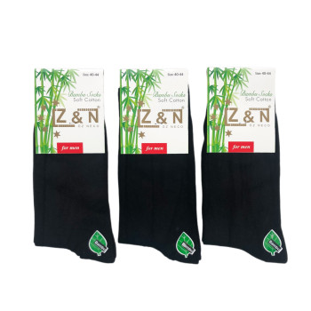 Чоловічі бамбукові високі шкарпетки Z&N Туреччина (чорний)