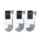 Жіночі білі бавовняні шкарпетки з сірою підошвою (спортивна резинка) Корона