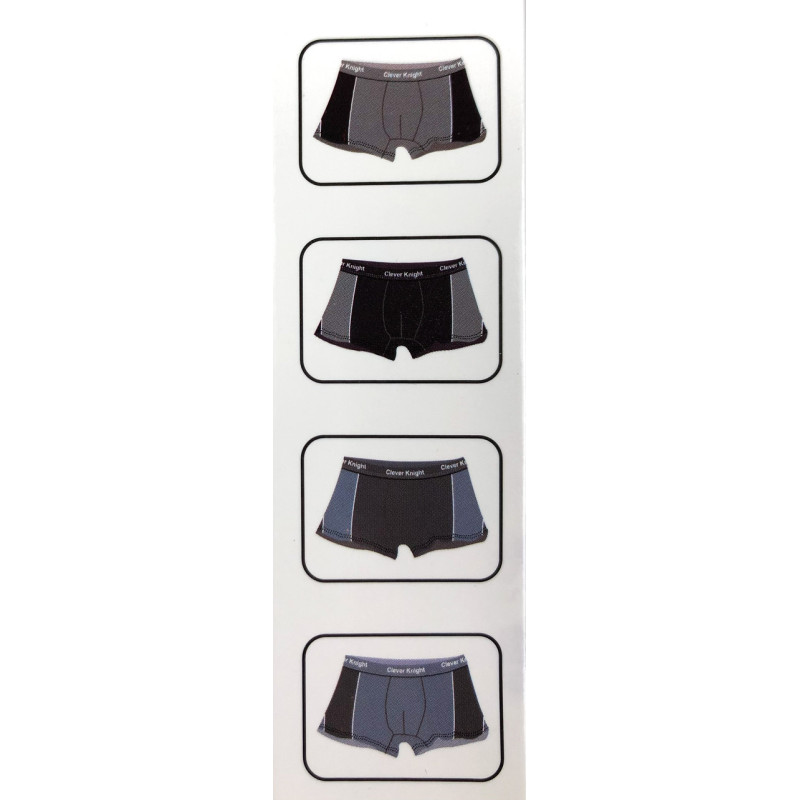Чоловічі бамбукові труси боксери Clever Knight 4XL