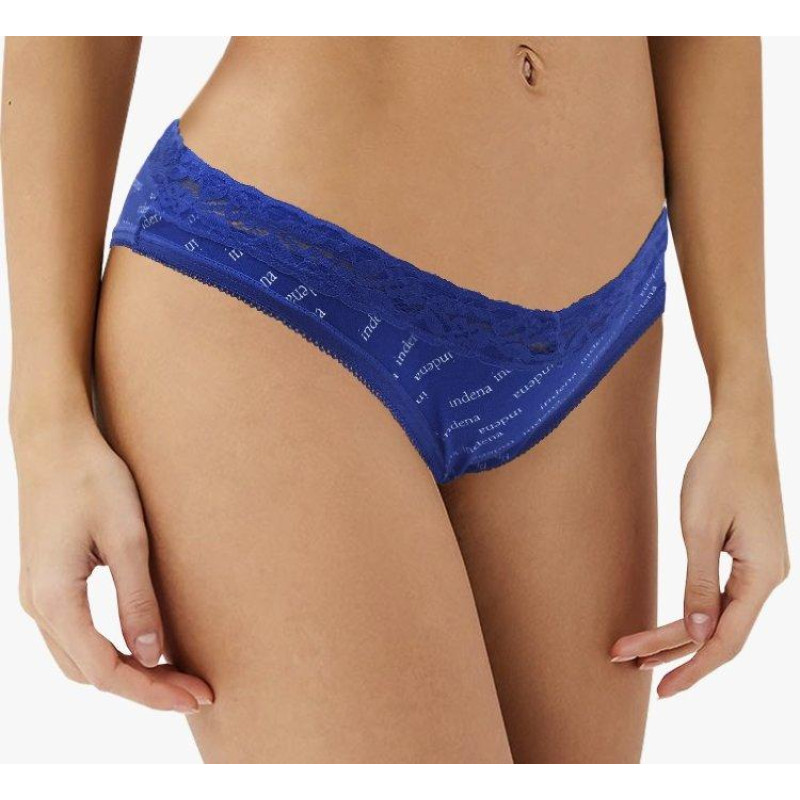 Жіночі бавовняні труси з мереживом на резинці Indena L