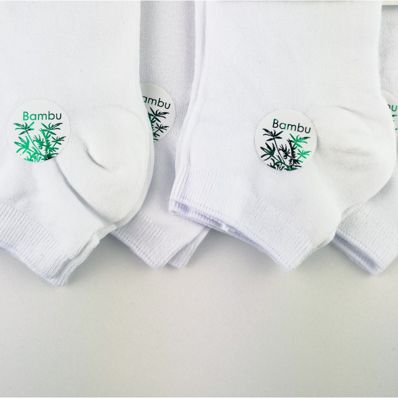 Білі бамбукові короткі жіночі шкарпетки Z&N Туреччина, 36-40