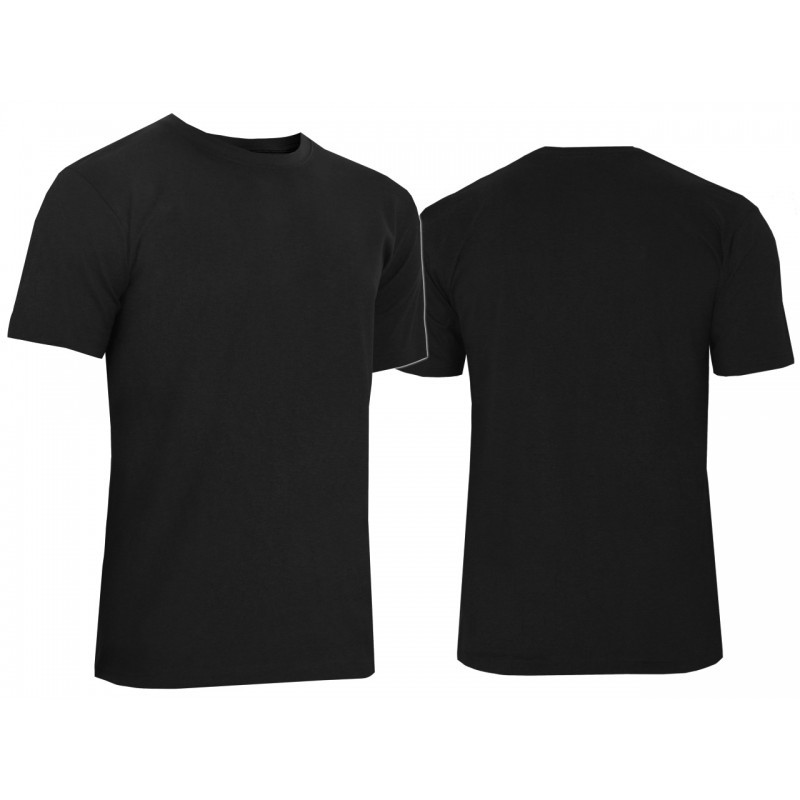 Чоловіча однотонна бавовняна футболка Ezgi Туреччина (чорний) M