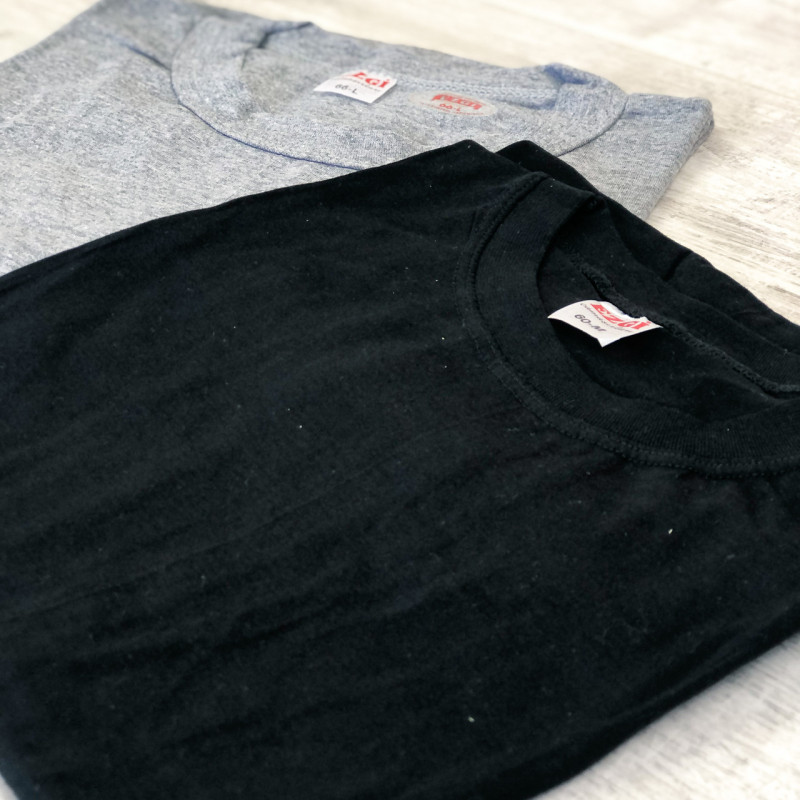 Чоловіча однотонна бавовняна футболка Ezgi Туреччина (чорний) L