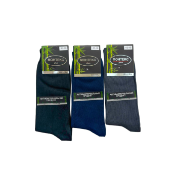 Чоловічі бамбукові безшовні шкарпетки високі Монтекс