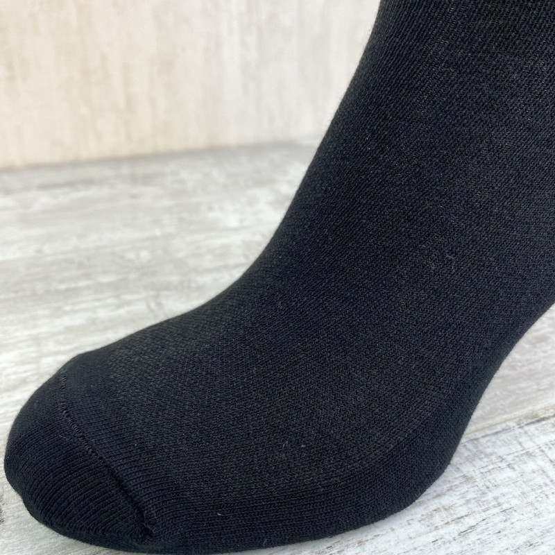 Чоловічі короткі бамбукові шкарпетки сітка чорні Marjinal