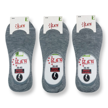 Жіночі бамбукові сліди з силіконом сірі Z&N