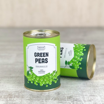 Чоловічі шкарпетки в консервній банці (горох)