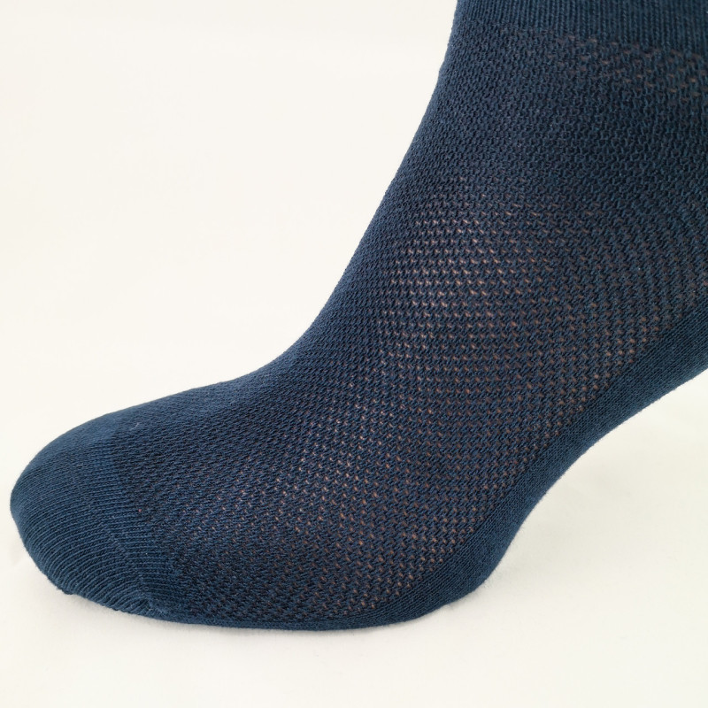 Чоловічі безшовні середні шкарпетки сітка темно-сині Marjinal Туреччина