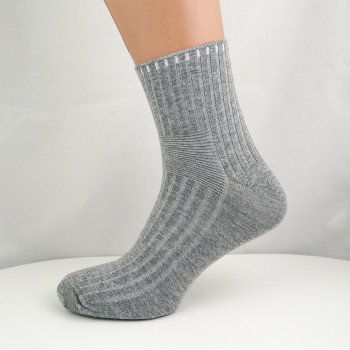 Шкарпетки чоловічі бавовняні з ослабленою гумкою рубчик Kardesler