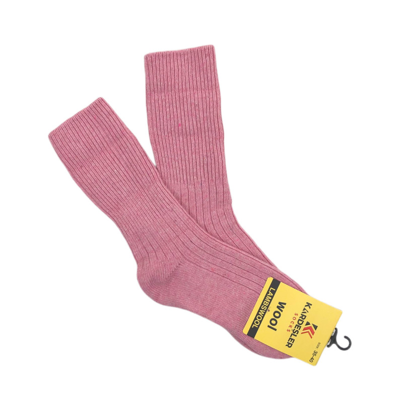 Жіночі шкарпетки з овечої вовни з відворотом Kardesler, 80% вовна, розмір 35–40, Туреччина