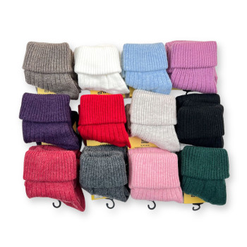 Шкарпетки жіночі з овечої вовни з відворотом Kardesler