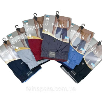 Чоловічі сімейні труси з турецької бавовни Berrak 4XL, Темно-синій