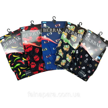 Сімейні чоловічі труси з яскравим малюнком з турецької бавовни Berrak XL