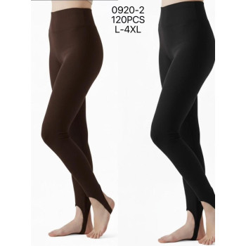 Жіночі легінси в рубчик зі штрипками Kenalin Чорний