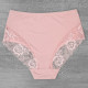 Жіночі мереживні труси сліп з гладкого матеріалу LuLoLa (великі розміри) XL