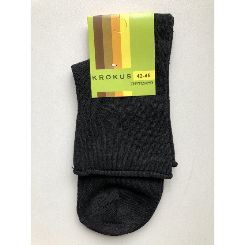 Чоловічі медичні шкарпетки сітка без резинки (чорний) 41-45