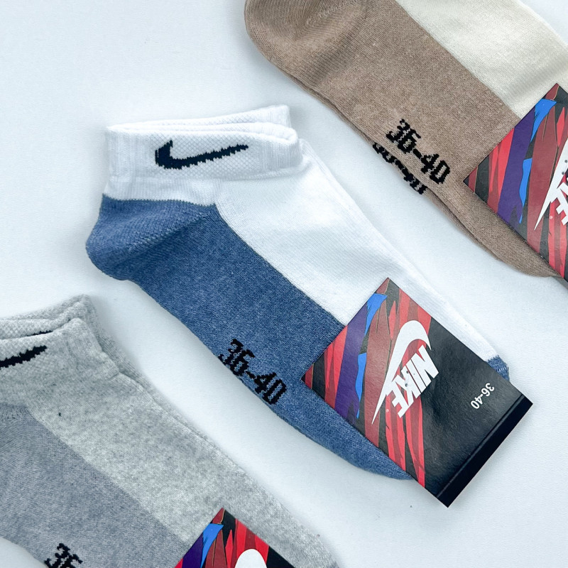Короткі бавовняні шкарпетки Nike упаковка 12 пар