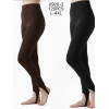 Жіночі легінси в рубчик зі штрипками Kenalin Коричневий