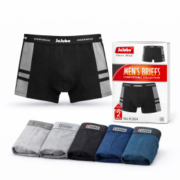 Чоловічі бавовняні труси боксери Jujube XL