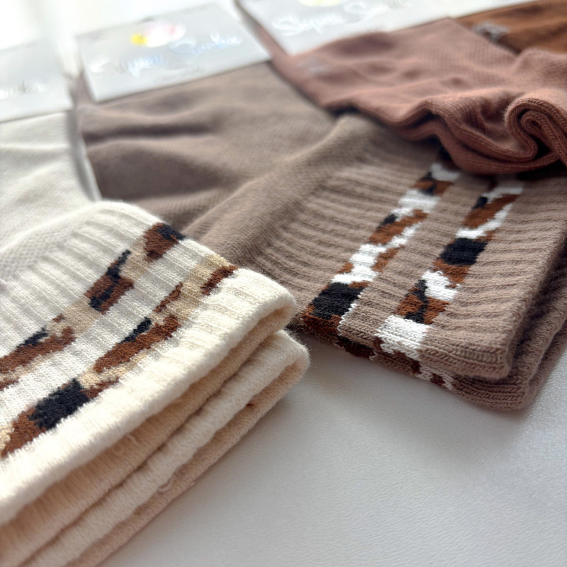 Набір жіночих шкарпеток з сіточкою 4 пари (смужки на резинці) Super Socks