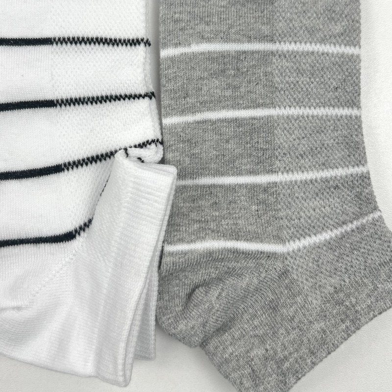 Набір коротких жіночих шкарпеток у смужку з сіточкою 3 пари Super Socks