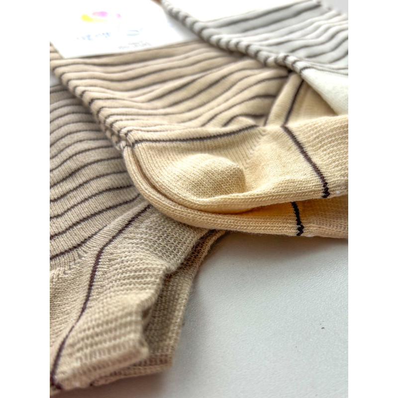 Жіночі бавовняні шкарпетки у смужку набір 3 пари Super Socks