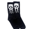 Високі чорні бавовняні шкарпетки «Крик» Super Socks