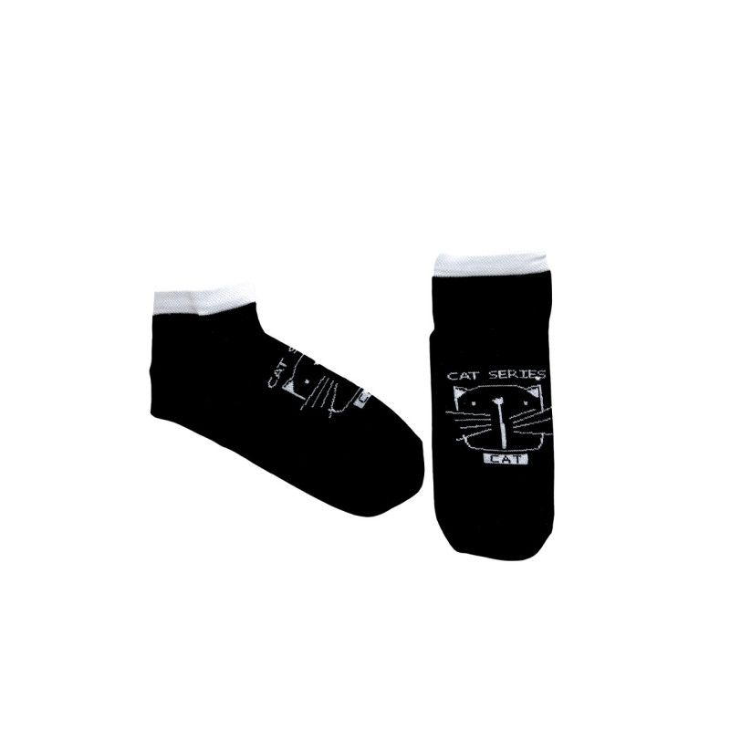 Набір коротких жіночих шкарпеток з котиками 3 пари Super Socks