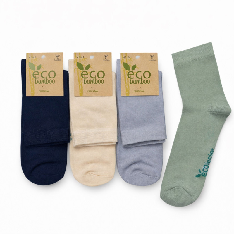 Чоловічі середні бамбукові шкарпетки асорті Super Socks