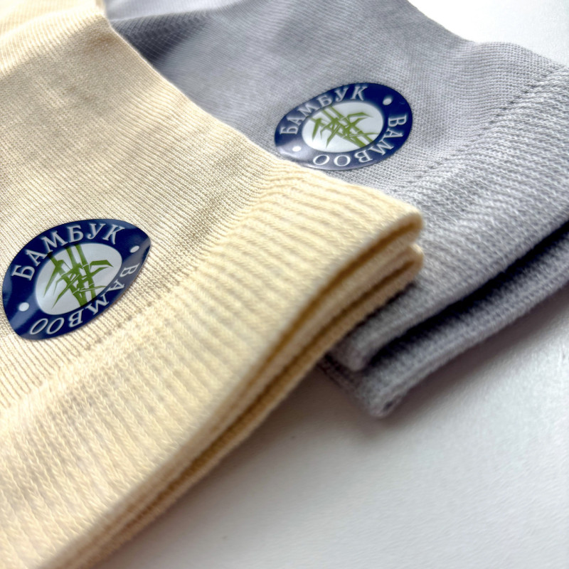 Чоловічі середні бамбукові шкарпетки світле асорті Super Socks