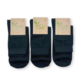 Чоловічі середні шкарпетки бамбукова віскоза чорні Super Socks