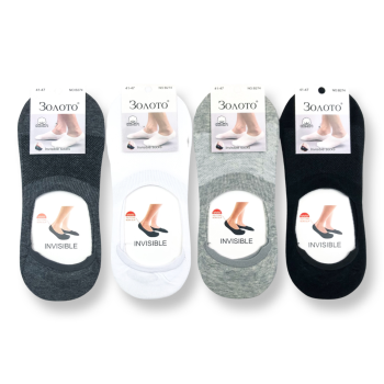 Чоловічі бавовняні сліди з силіконом Золото