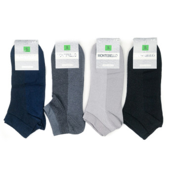 Короткі ароматизовані чоловічі шкарпетки з сіточкою Montebello Туреччина