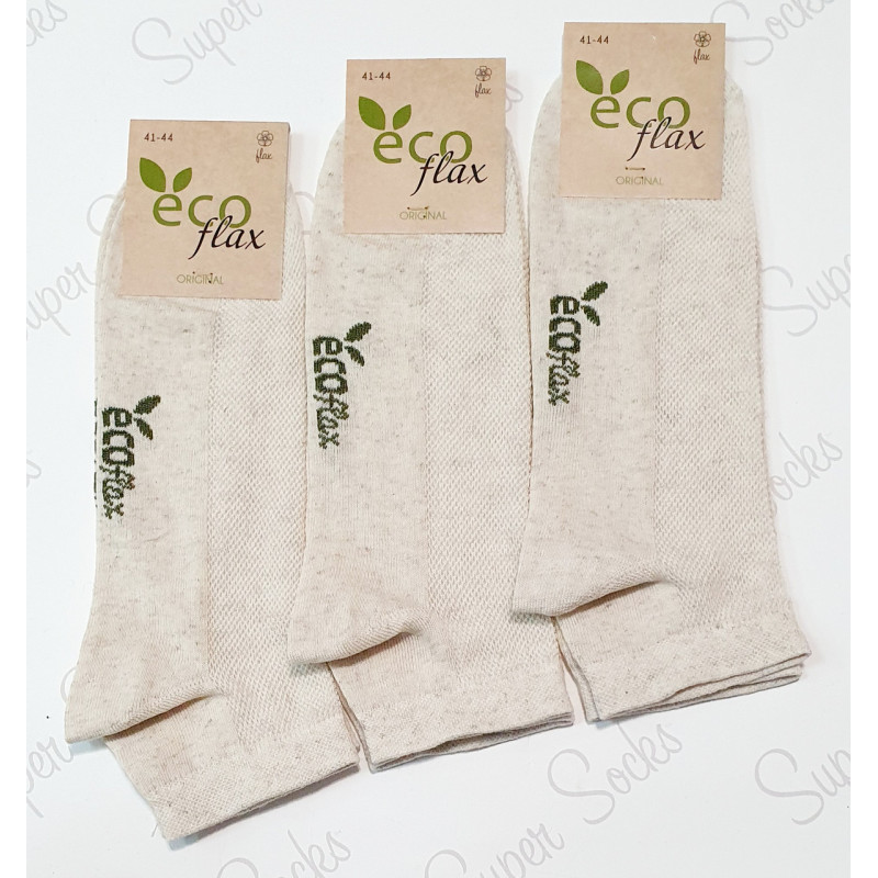 Чоловічі короткі льняні шкарпетки