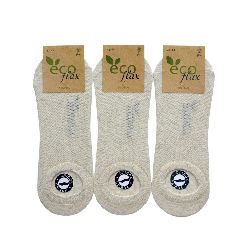 Набір чоловічих лляних слідів з сіточкою 3 пари Super Socks