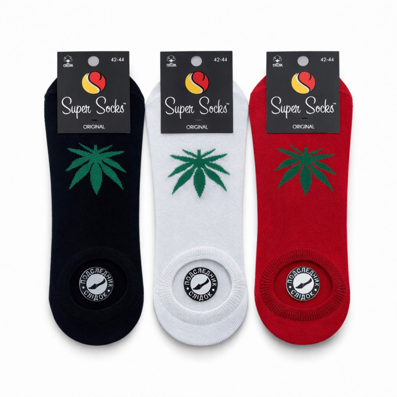 Сліди чоловічі бавовняні набір 3 пари Super Socks